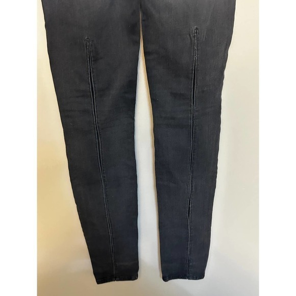 7 for all Mankind Straight Black Jeans - Size 25 - Picture 3 of 4